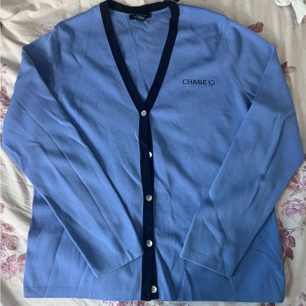 Lands’ End chase bank uniform sweater